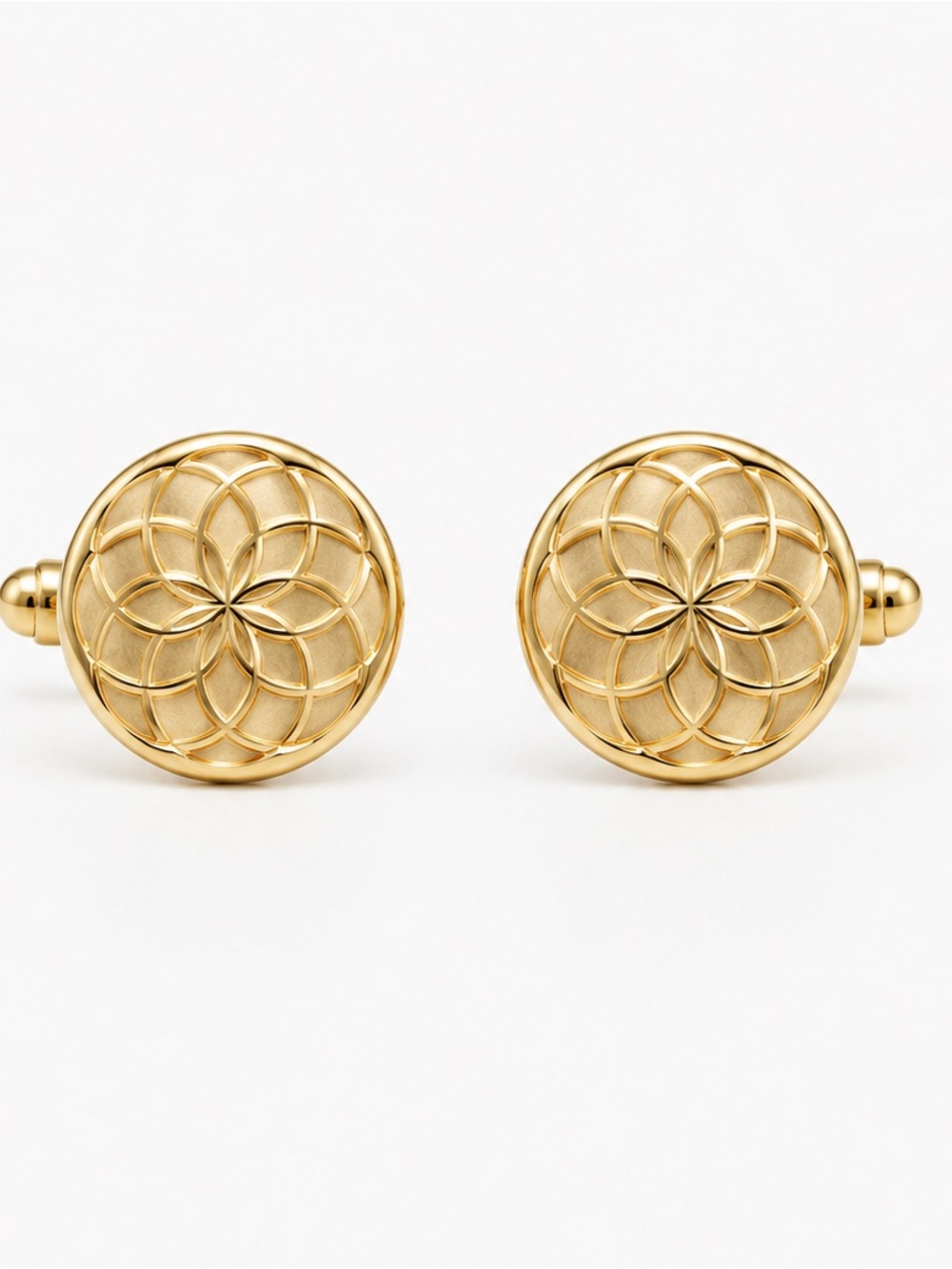 Spirograph cufflinks